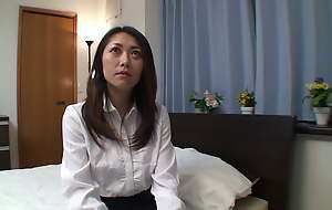 Hairy Japanese mature is doing her chief pornography integument