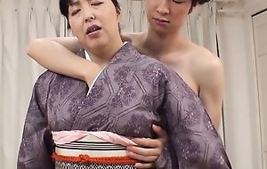 I Want to Fuck a Gorgeous Unfocused in Kimono together with an Angel in White! - Part.7