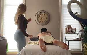 Forensic FrenchxRussian Intern RMT Tempted By Monster Asian Cock 1st Appointment