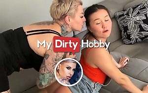 MyDirtyHobby - Handsome Mummy Cat-Coxx Fucks Her Friend With A Strap On To In all directions Her A Lesson