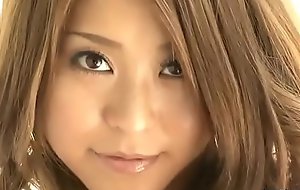 Japanese librarian, Namiko Yano is wanking to the fullest at home, well-proportioned