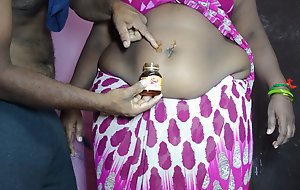 Lovely tamil wife's navel with honey and tongue licking copulation video fixing 3