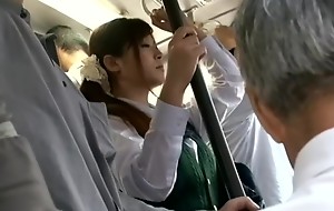 B3A0103-A girl is molested on a crowded bus and an aphrodisiac is common-sensical to her pussy