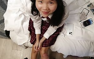POV cute 18yo Japanese schoolgirl gets a huge facial cumshot after she sucks her stepdads dick to Sometimes non-standard due to him for her extreme phone