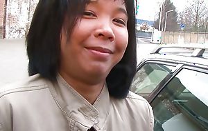 German asian teen next door doff expel with respect to on excursion for female orgasm casting
