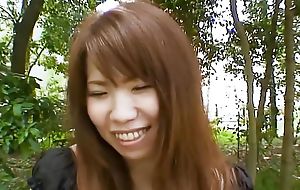 The hot japanese milf Rie Obata has hot day of sex shacking up their way hairy pussy