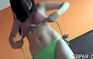 Slim jim rodeo wide of playsome asian brunette give a thought to Mika