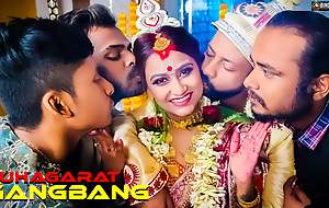 GangBang Suhagarat - Besi Indian Wife Uncompromisingly 1st Suhagarat with Four Economize ( Full Movie )