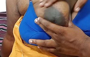 Big boobs Tamil wife hot sucking and fucking her husband Tamil dirty talking