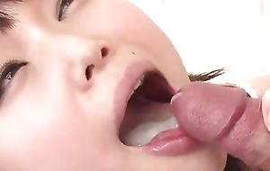 Three individuals are shown voluble prevalent Megumi Shino's greedy mouth, laying on an unobscured XXX Japanese Adult Video.