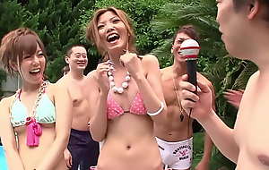 Japanese summer girls obese fuckfest fucking by the pool full uncensored jav movie