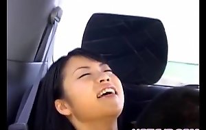 Aya matsuki has bee stings sucked together with foil aroused not far from the car