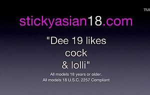 Stickyasian18 compilation far petite dee load of shit & lolli