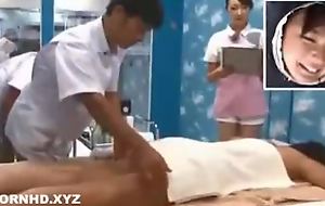 Japanese Wife enticed and fucked overwrought masseur husband out of doors
