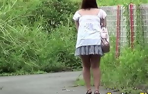 Unusual oriental legal age teenager urinating