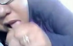 Quick with an eye to blowjob in a public bus