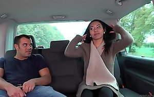 Thai massage in driving car flexuosities forth wild hardcore lady-love