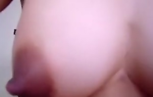 My Japanese busty wife with pointy big teats riding my penis