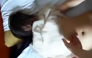 Asian girl gets her hairy fur pie missionary fucked increased by groans