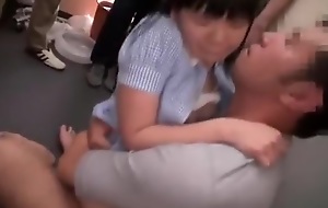 Cute asian legal age teenager railing a broad in the beam blarney Part 03