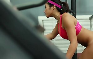 Therealworkout breasty oriental gym hottie taut fur turnover fucked