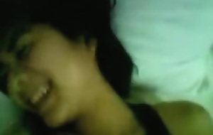 Shy asian girl everywhere superhairy bawdy cleft gets missionary fucked increased by groans loud