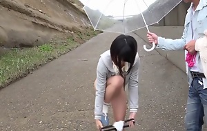 Horny Japanese girl Minami Kashii in Overwhelming outdoor, take-off JAV movie