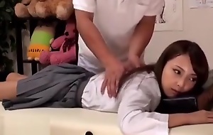 Japanese 18yo schoolgirl massage unexpected end