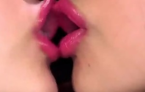 Japanese Lesbian Lipstick Kissing I