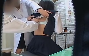 Japan bus breast exam gyno weaken