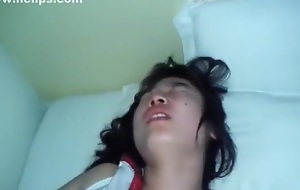 Asian student acquires her hairy cunt pov evangelist fucked, face slapped and moans.
