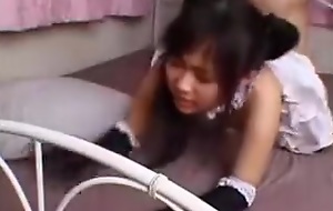 Powered Japanese jail-bait roughly tiny boobs receives pounded get under one's way sh