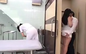 Patient fondles with his hot Korean nurse in hospital