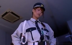 Japanese Cop Footjob